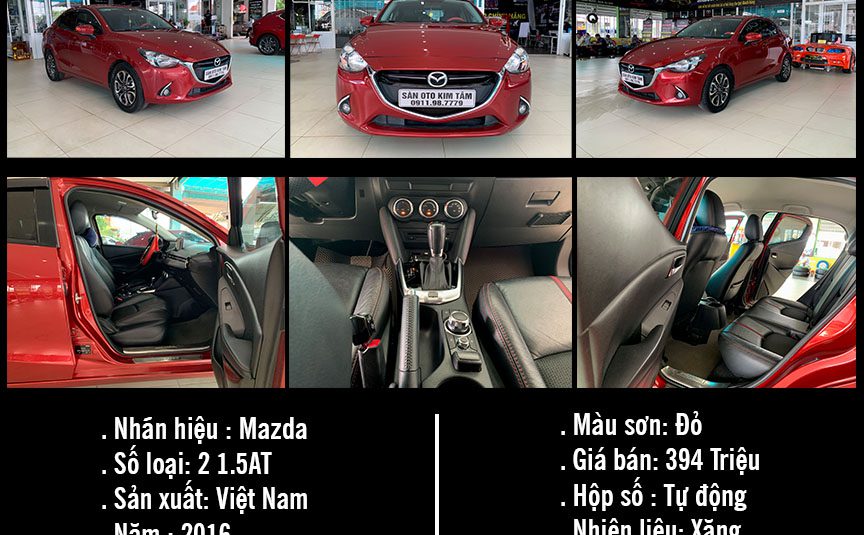 MAZDA 2 1.5AT SEDAN 2016