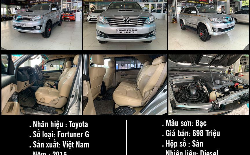 TOYOTA FORTUNER 2015 MÁY DẦU, MT