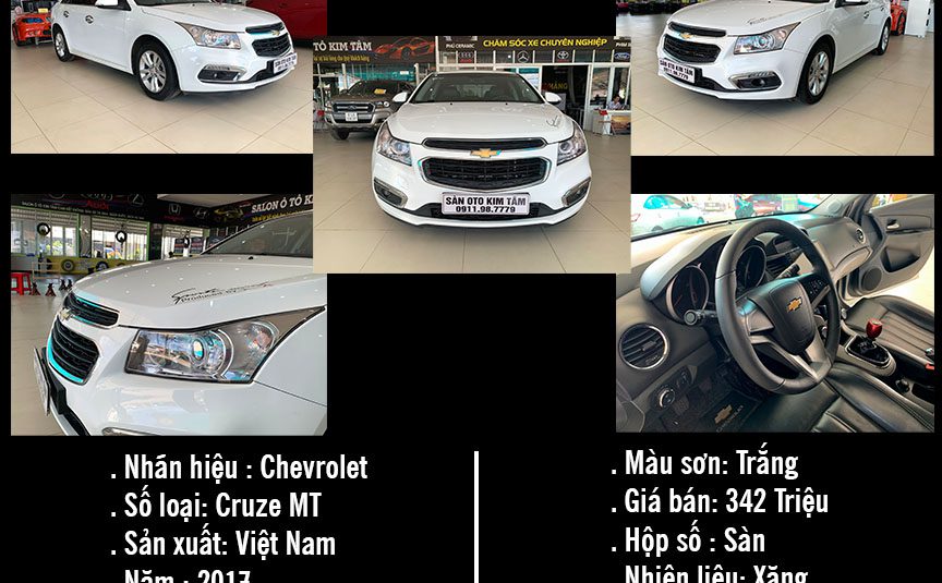 CHEVROLET CRUZE MT, ĐỜI 2017